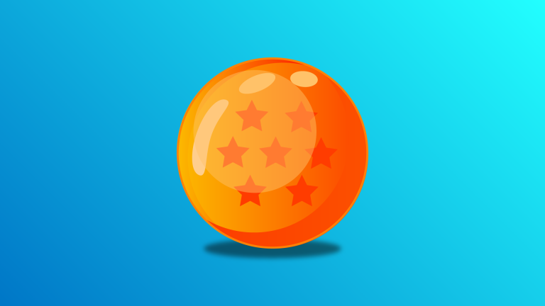 Dragonball réalisée dans le cadre d'un exercice personnel, sur Illustrator.