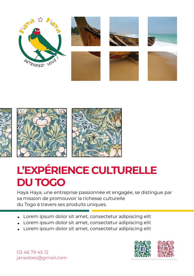 Sixième version d'un flyer réalisé pour une entreprise dans le cadre d'un stage.